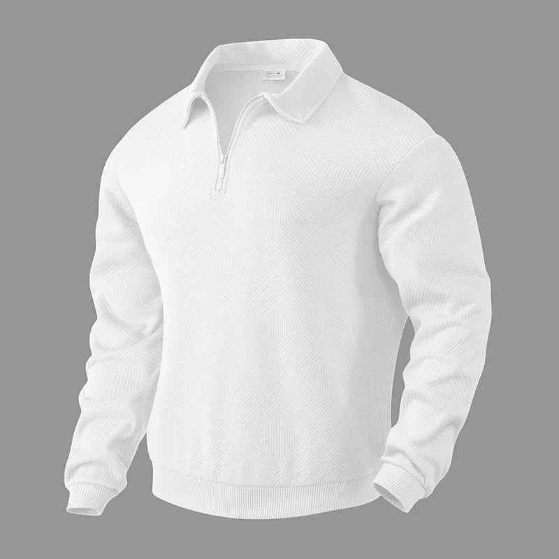 Morae-Amsterdam® | Heren Polo Shirt Met Visgraatpatroon