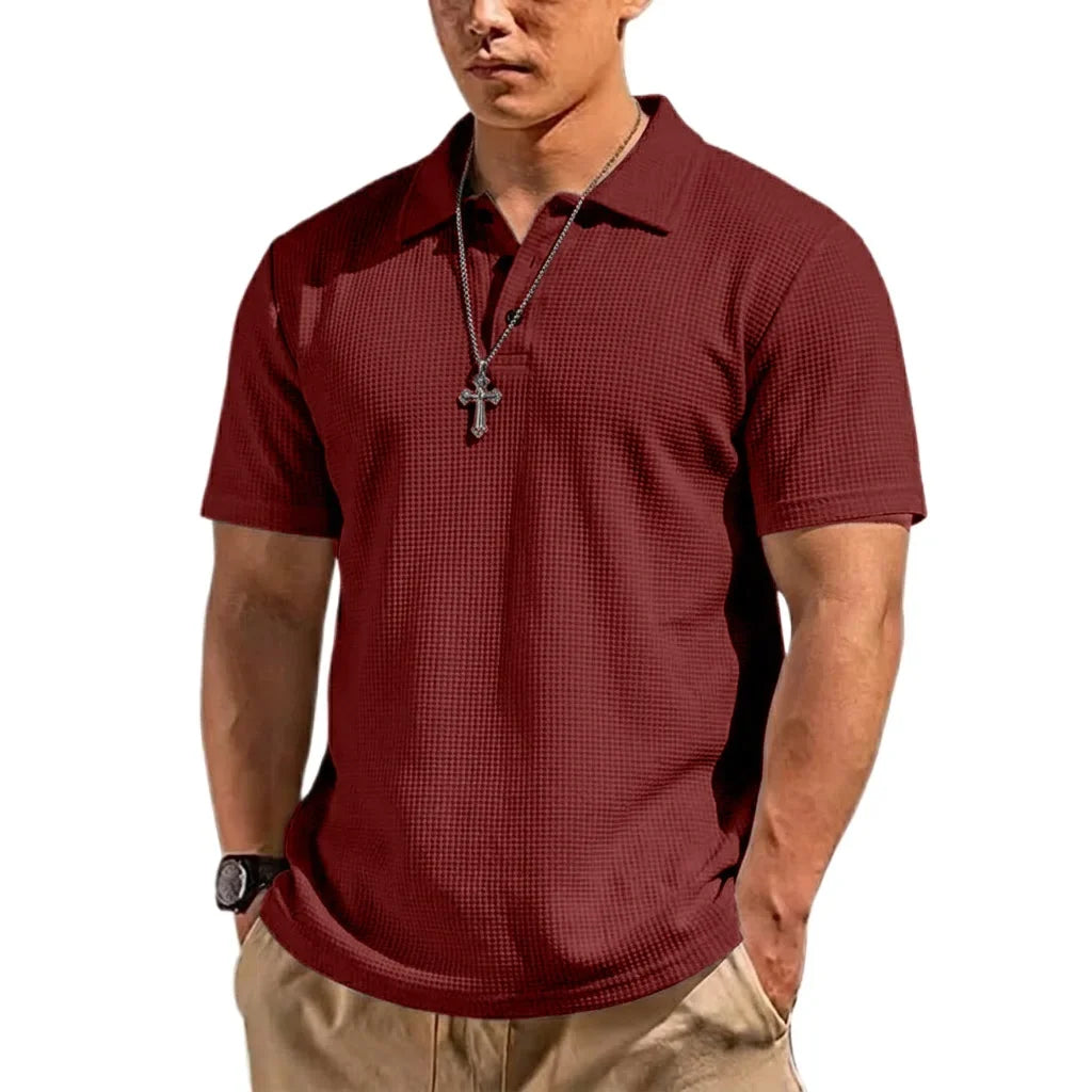 Morae-Amsterdam® | Zomer Heren Poloshirt Met Korte Mouwen