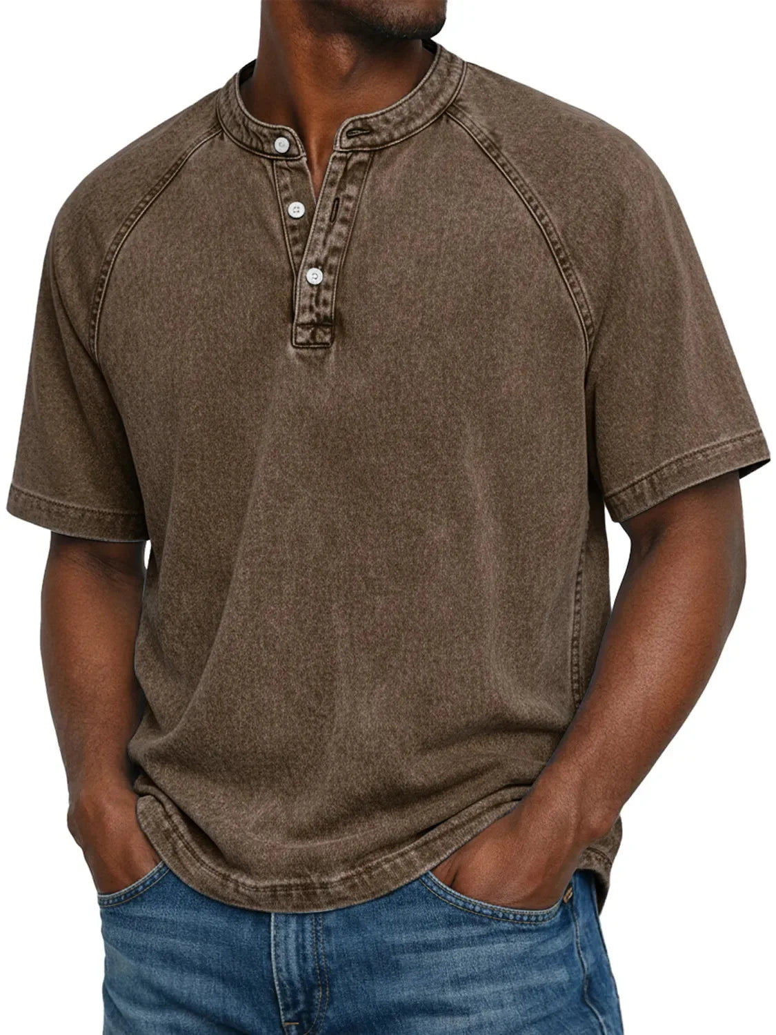 Morae-Amsterdam® | Vintage Mannen Shirt Met Knopen