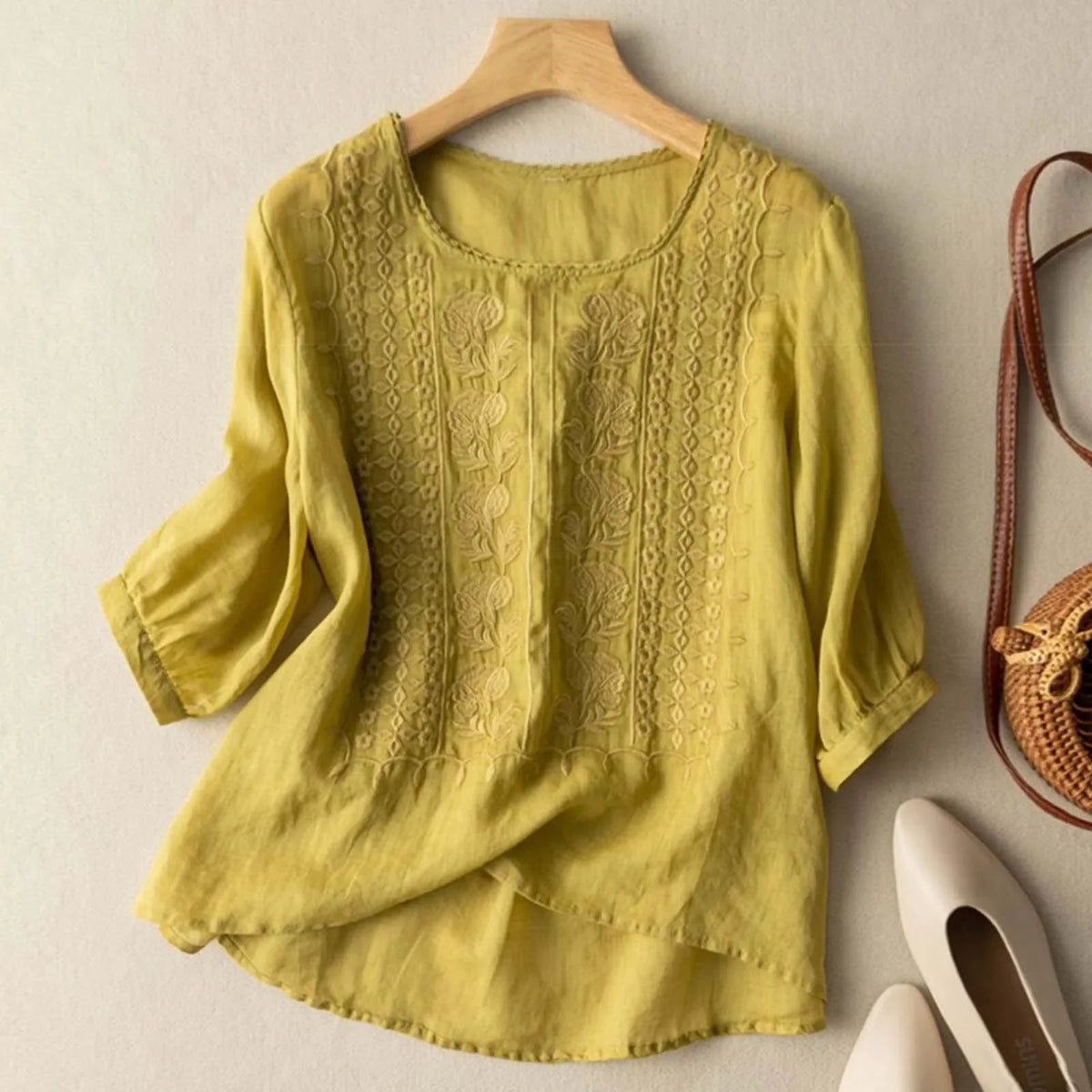 Morae-Amsterdam® | Zomerse Katoenen Damesblouse