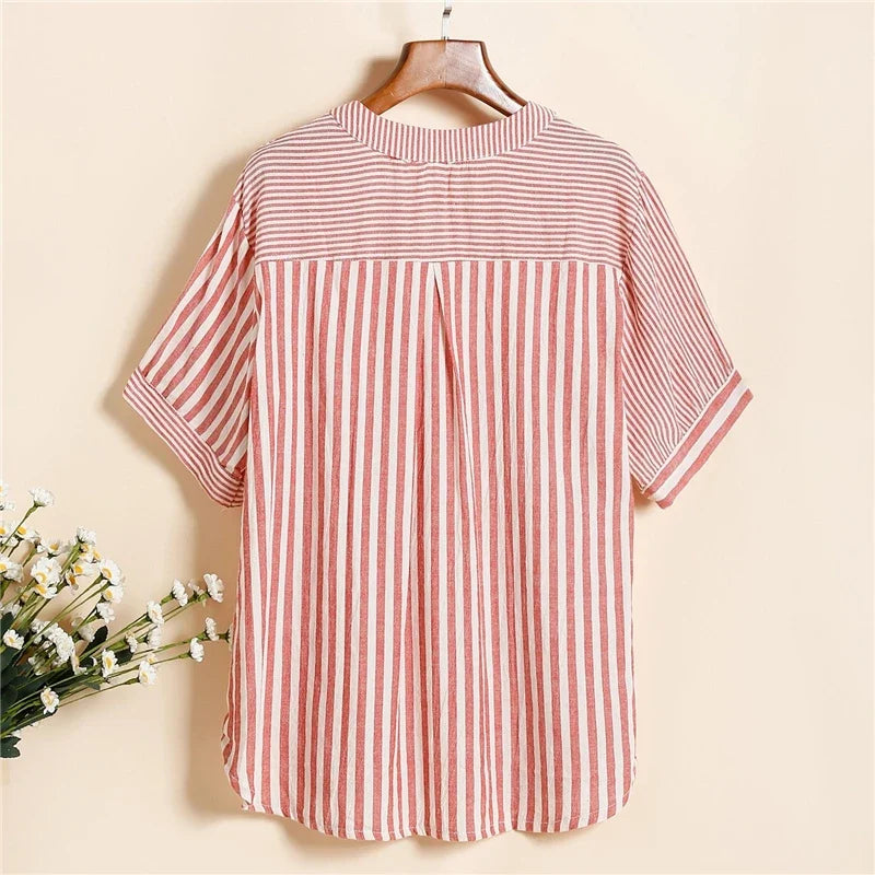 Morae-Amsterdam® | Comfortabele Katoenen Damesblouse