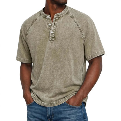 Morae-Amsterdam® | Vintage Mannen Shirt Met Knopen
