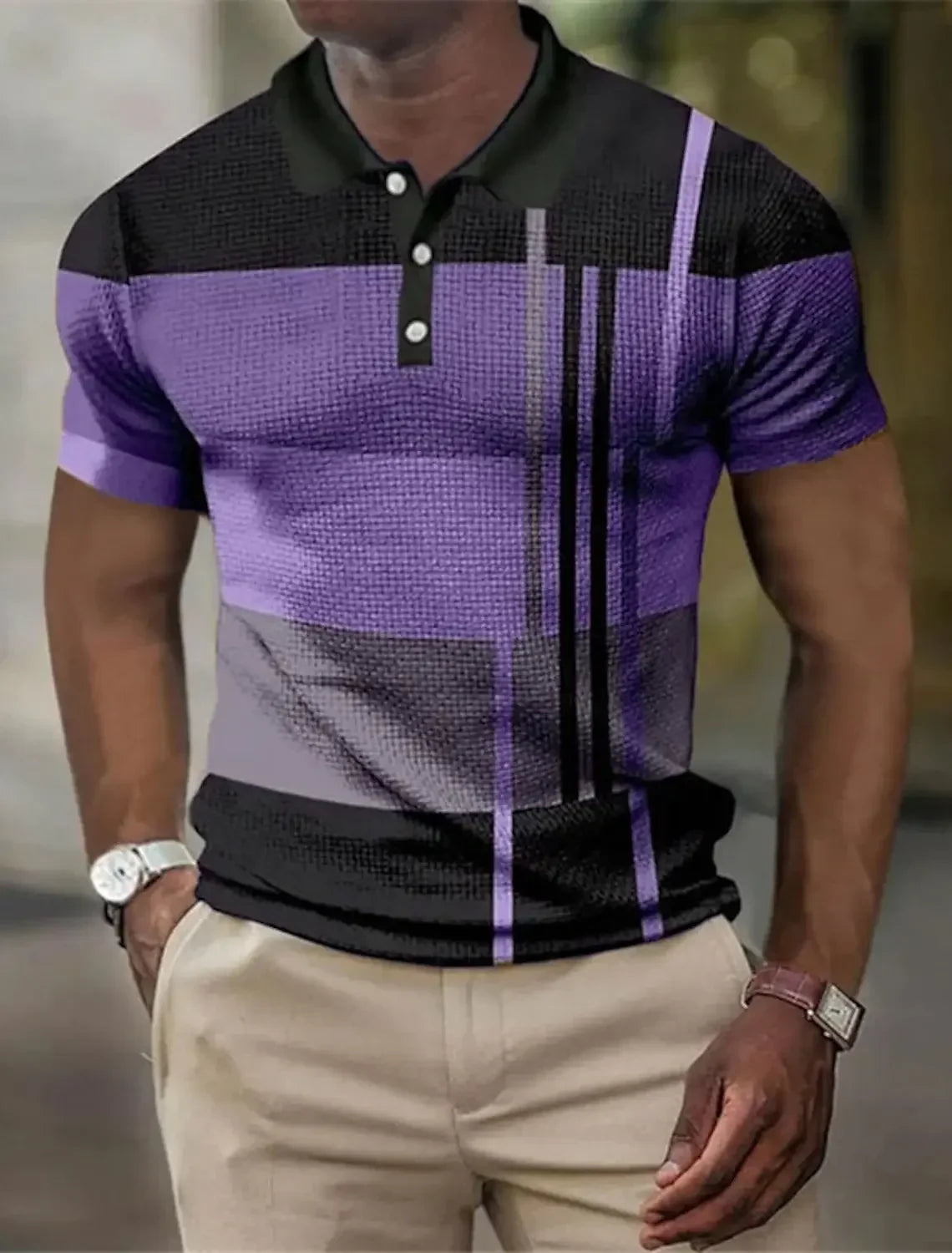 Morae-Amsterdam® | Gestreept Casual Poloshirt
