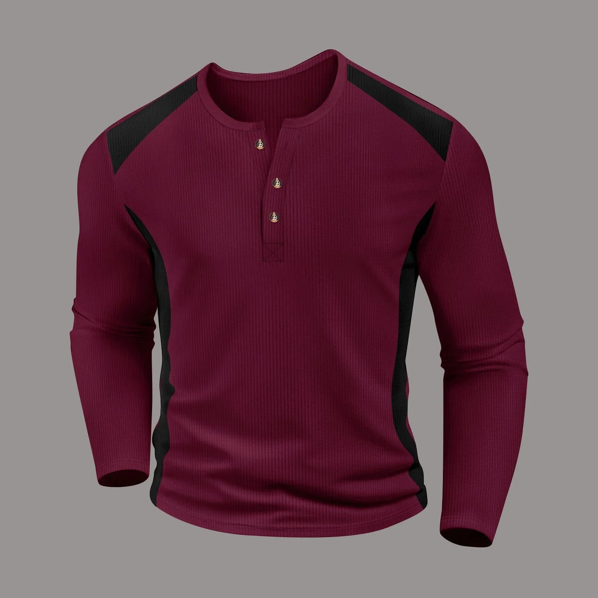 Morae-Amsterdam® | Wafelgestreept Shirt Met Lange Mouwen