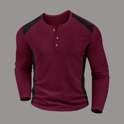 Morae-Amsterdam® | Wafelgestreept Shirt Met Lange Mouwen