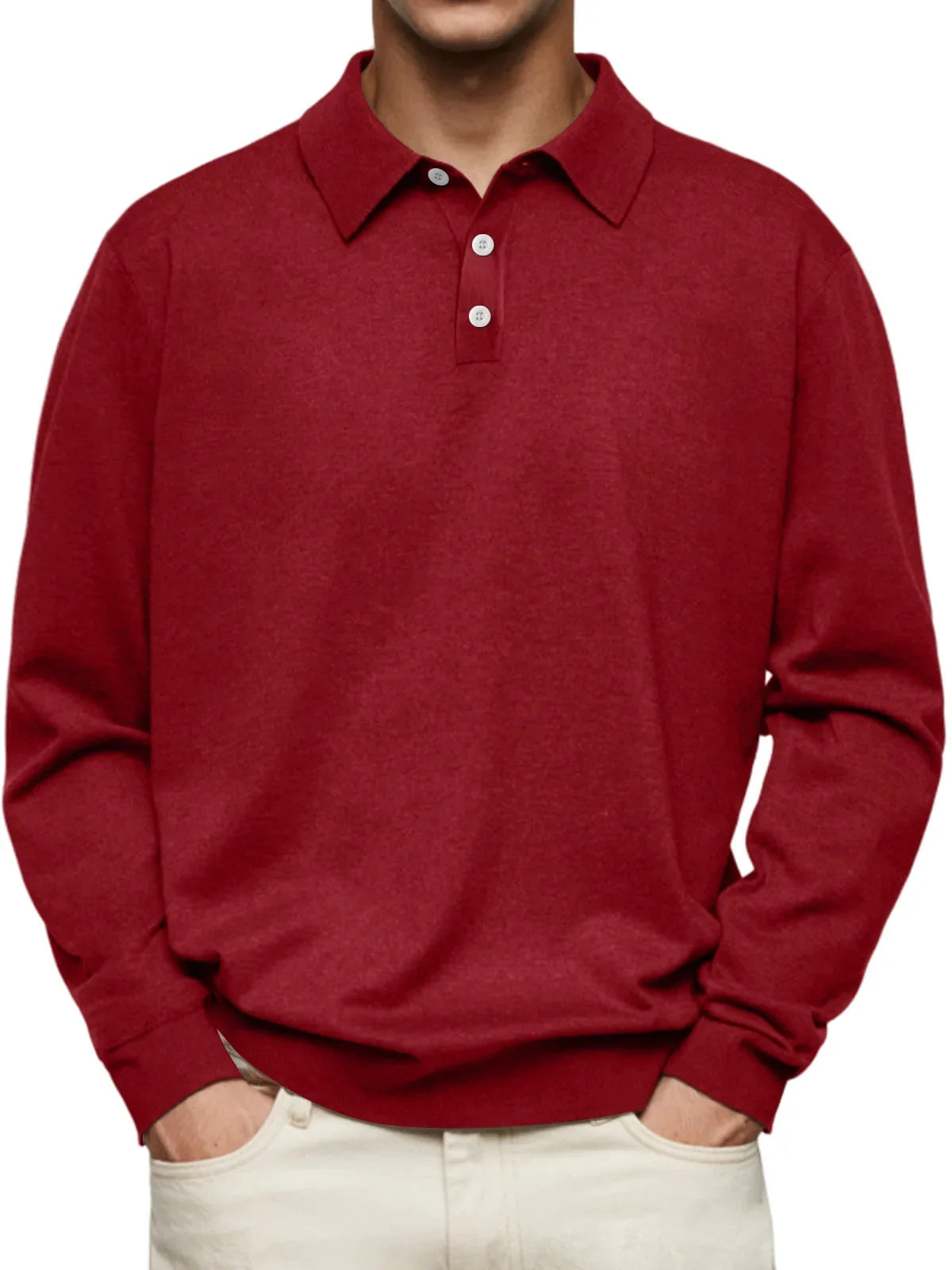 Morae-Amsterdam® | Alledaags Poloshirt met Lange Mouwen