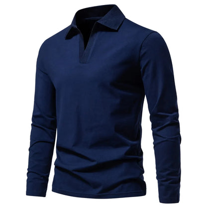 Morae-Amsterdam® | Katoenen Poloshirt Met Lange Mouwen