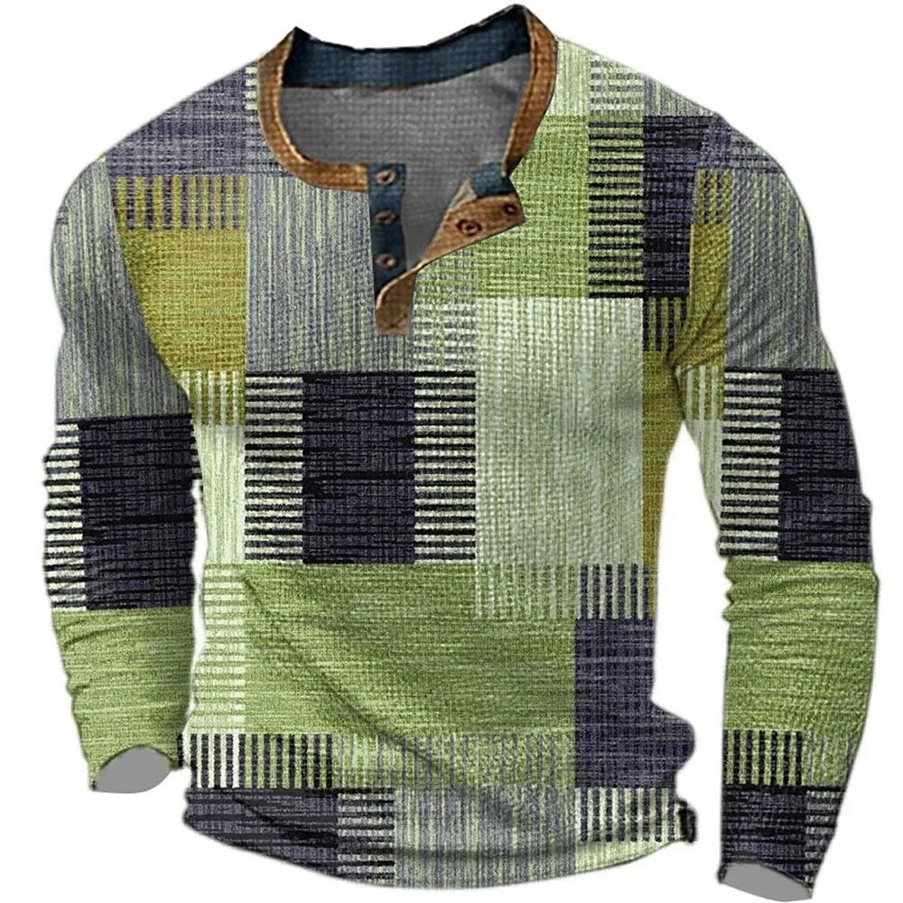 Morae-Amsterdam® | Kleurrijk Heren Shirt Met Lange Mouwen