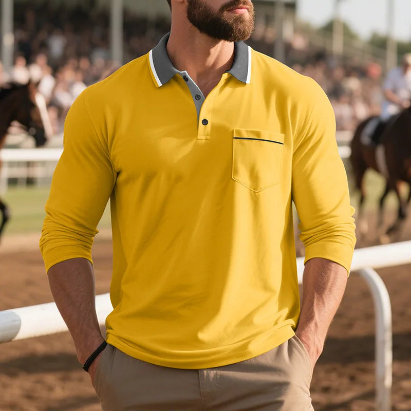 Morae-Amsterdam® | Stijlvol Poloshirt Met Lange Mouwen