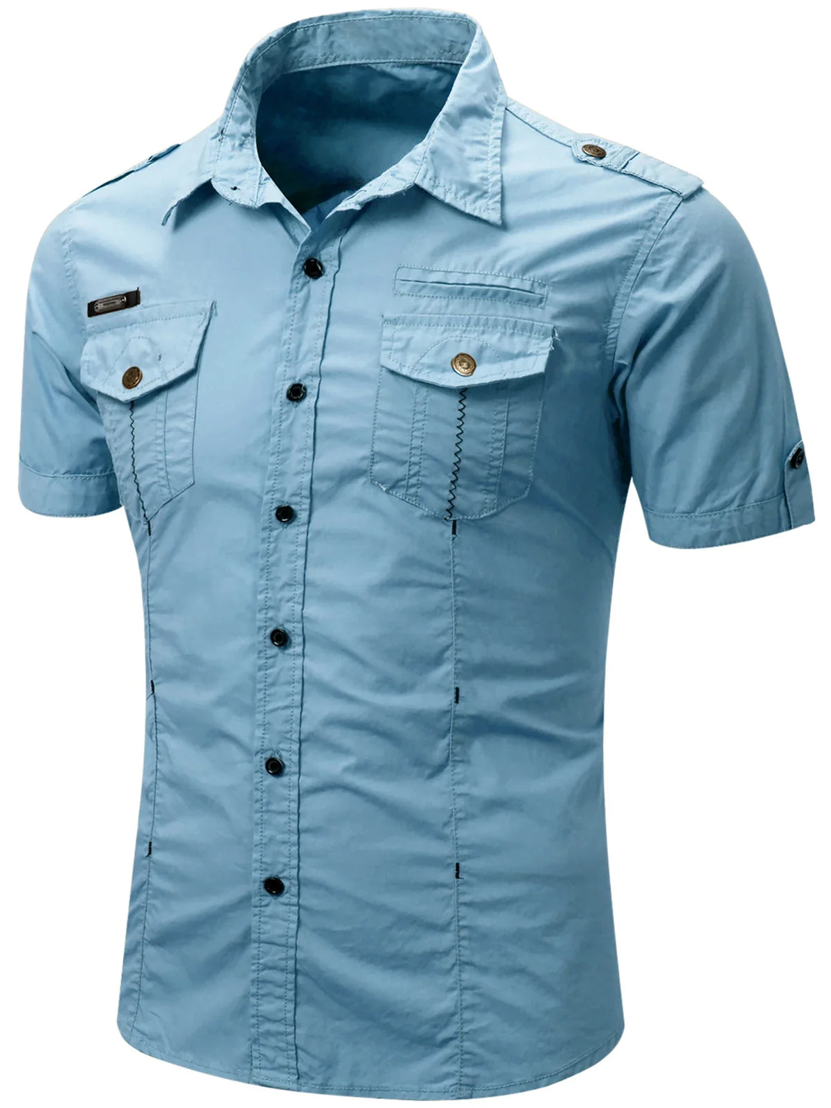 Morae-Amsterdam® | Casual Overhemd Met Korte Mouwen