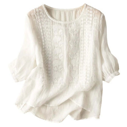 Morae-Amsterdam® | Zomerse Katoenen Damesblouse