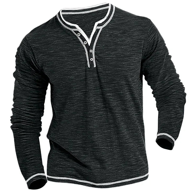 Morae-Amsterdam® | Ademend V-Hals Shirt Met Lange Mouwen