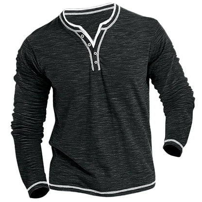 Morae-Amsterdam® | Ademend V-Hals Shirt Met Lange Mouwen
