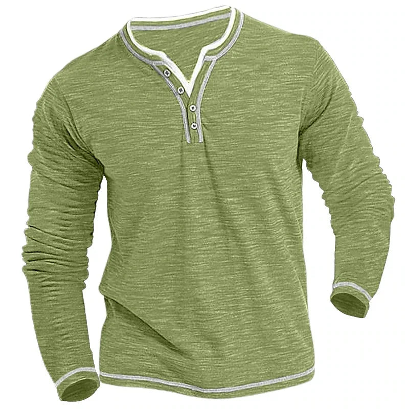 Morae-Amsterdam® | Ademend V-Hals Shirt Met Lange Mouwen