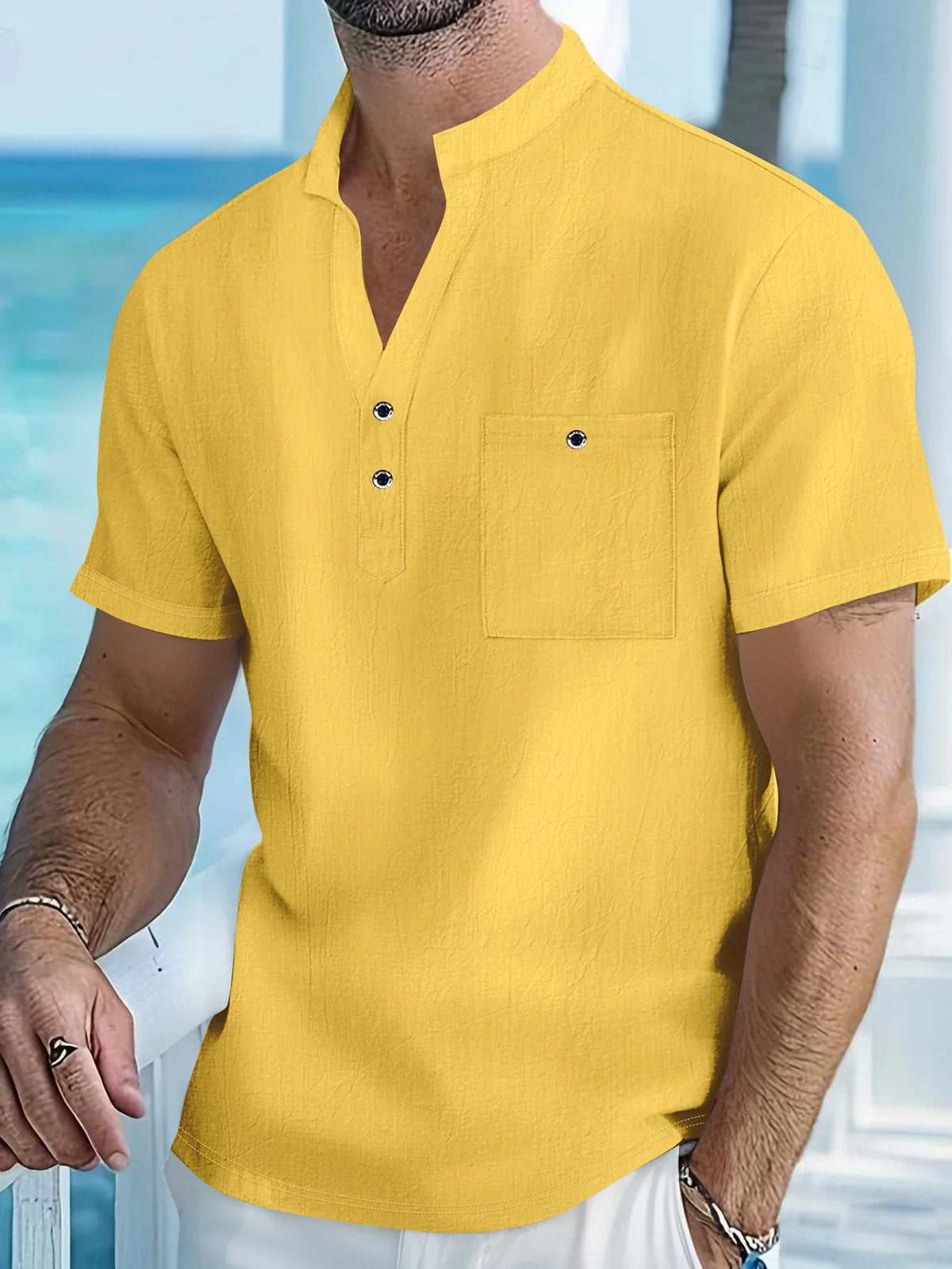 Morae-Amsterdam® | Casual Linnen Heren Overhemd