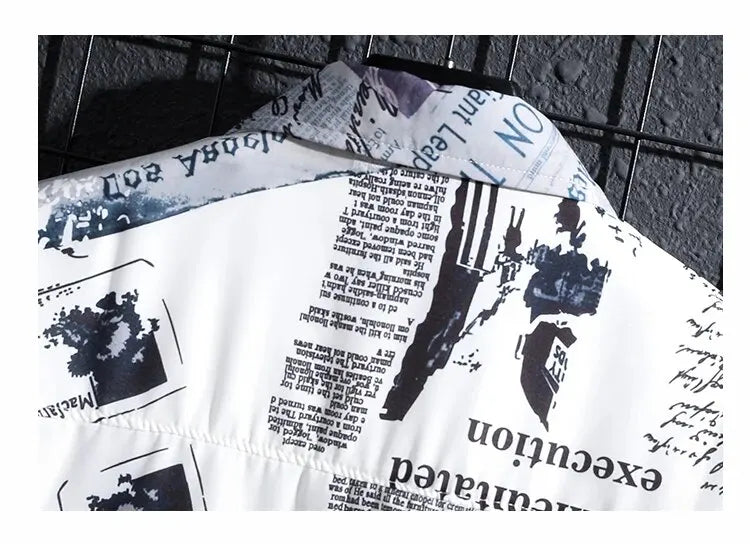 Morae-Amsterdam® | Bedrukte Korte Mouwen Overhemd