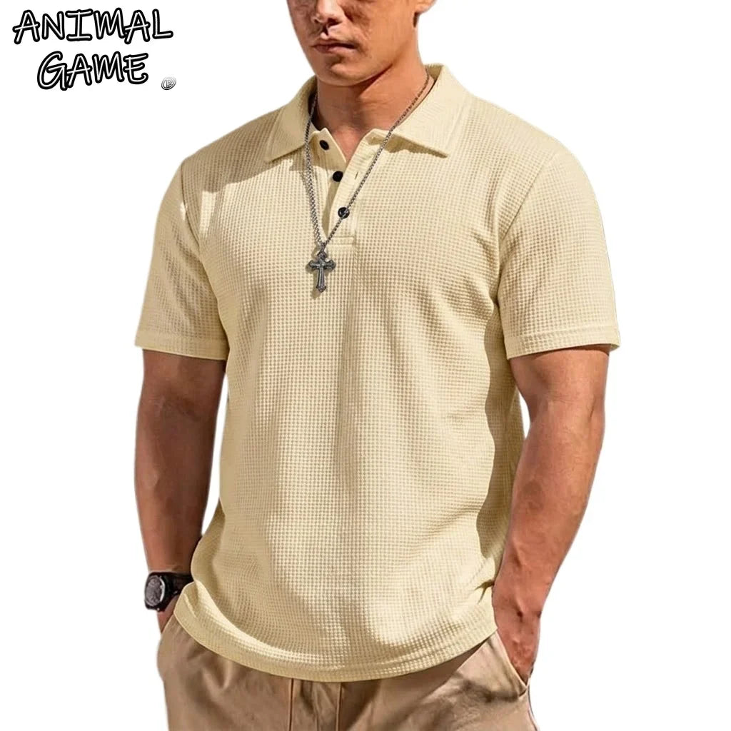 Morae-Amsterdam® | Zomer Heren Poloshirt Met Korte Mouwen