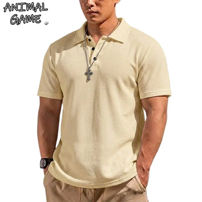 Morae-Amsterdam® | Zomer Heren Poloshirt Met Korte Mouwen