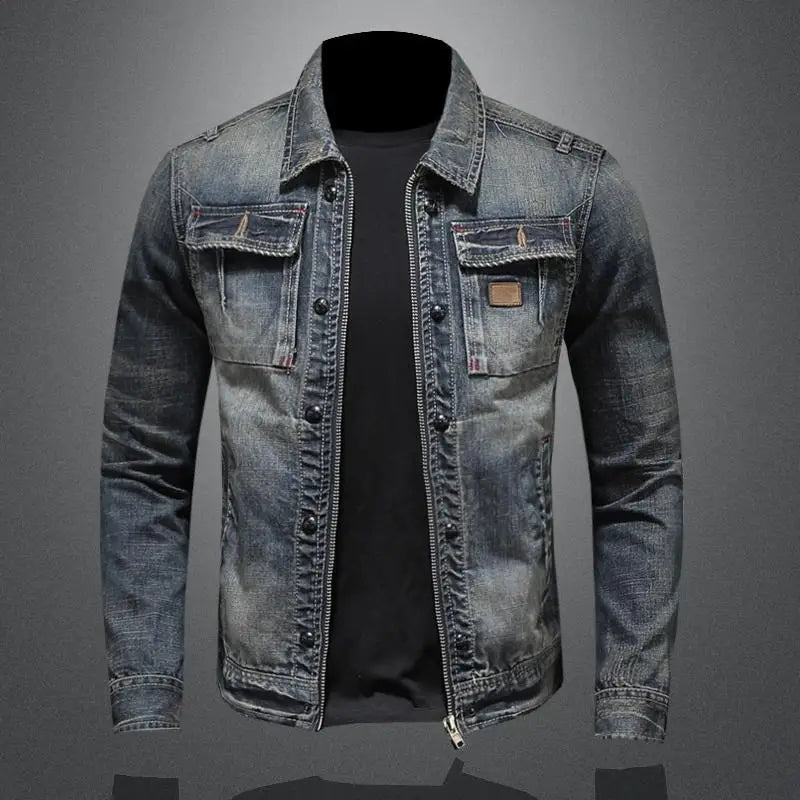 Cas | Casual spijkerjas met lange mouwen
