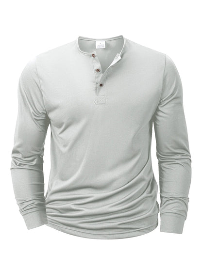 Morae-Amsterdam® | Stijlvol T-Shirt Met Knoophals