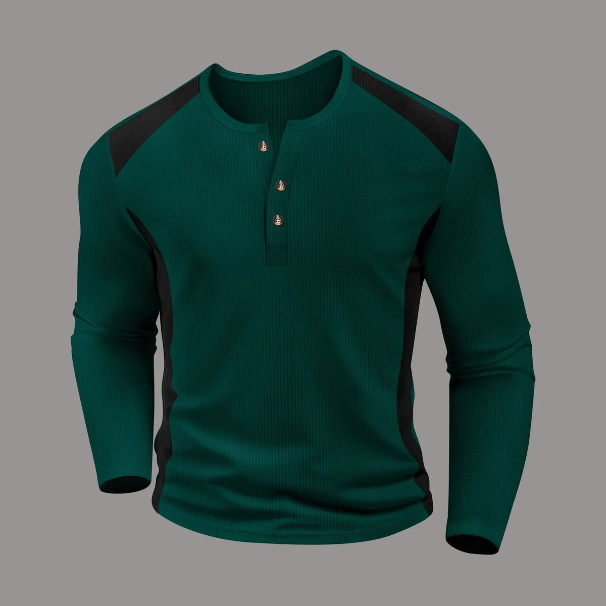 Morae-Amsterdam® | Wafelgestreept Shirt Met Lange Mouwen