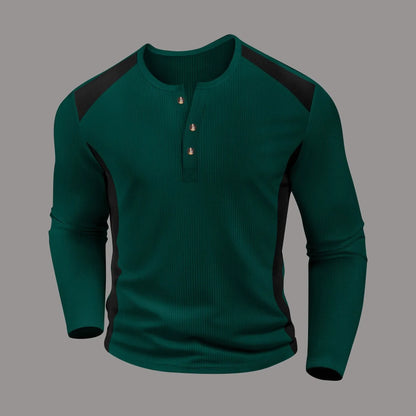 Morae-Amsterdam® | Wafelgestreept Shirt Met Lange Mouwen