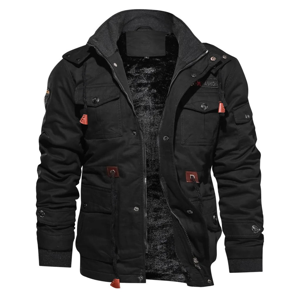 Morae-Amsterdam® | Warme Winddichte Herenjas met Afneembare Capuchon