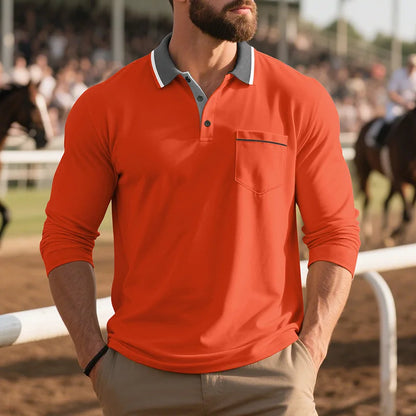 Morae-Amsterdam® | Stijlvol Poloshirt Met Lange Mouwen