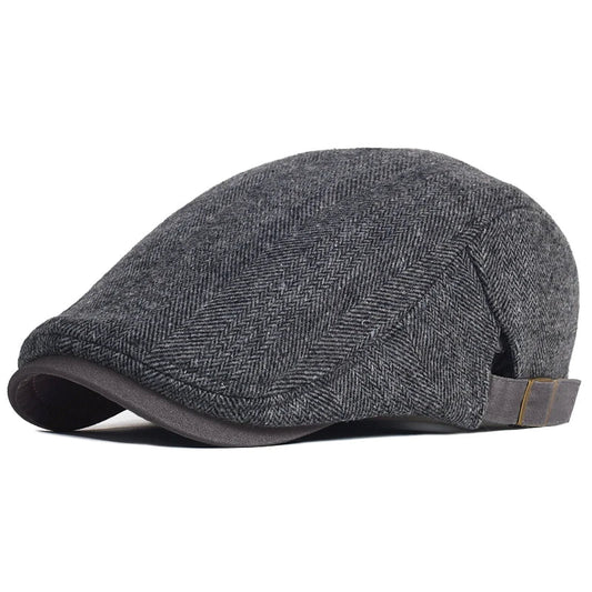 Morae-Amsterdam® | Moderne Heren Pet Met Visgraatpatroon