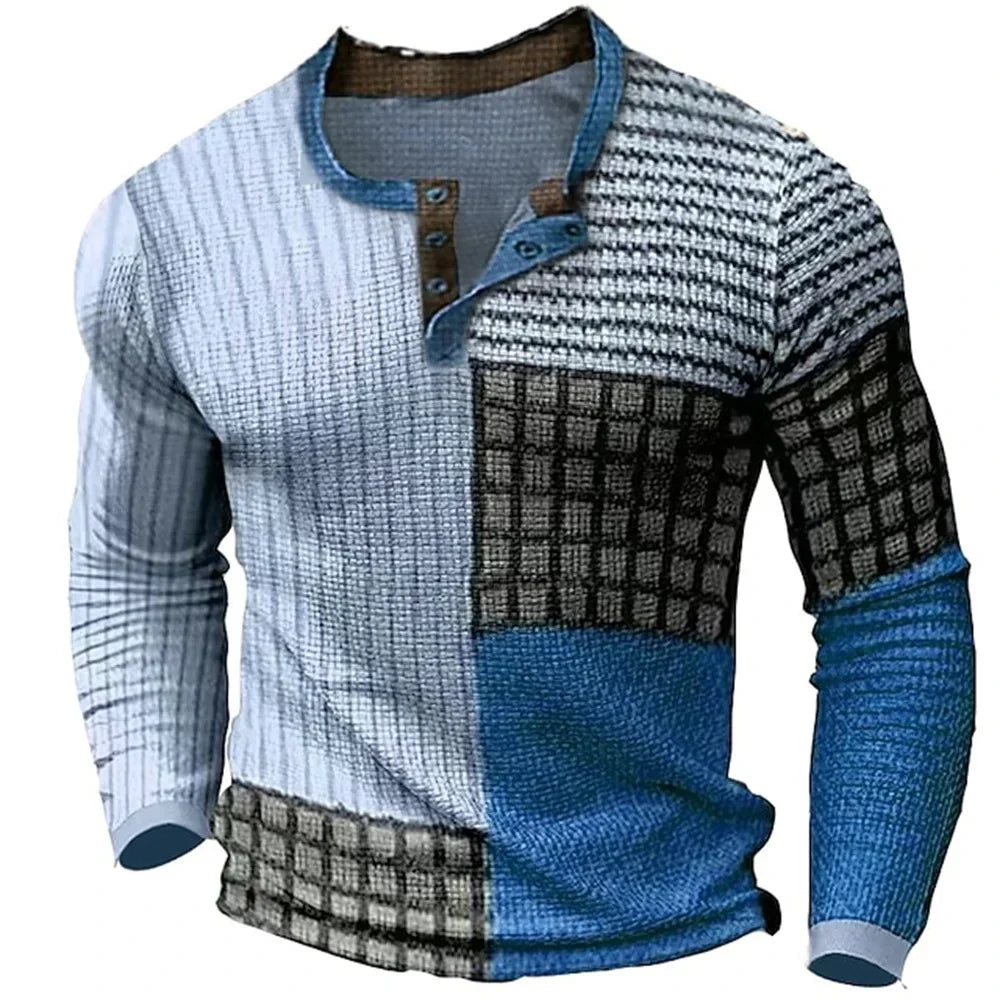 Morae-Amsterdam® | Kleurrijk Mannen Shirt Met Lange Mouwen