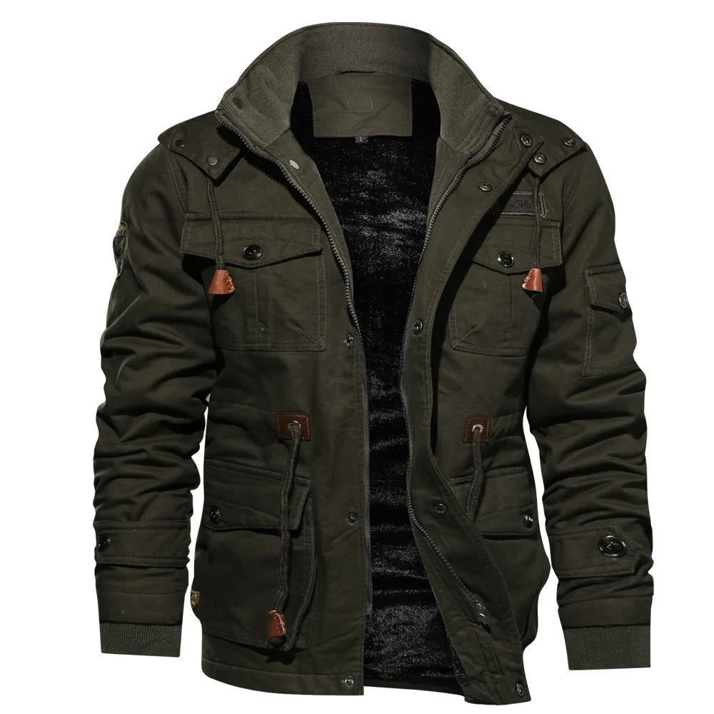 Morae-Amsterdam® | Warme Winddichte Herenjas met Afneembare Capuchon