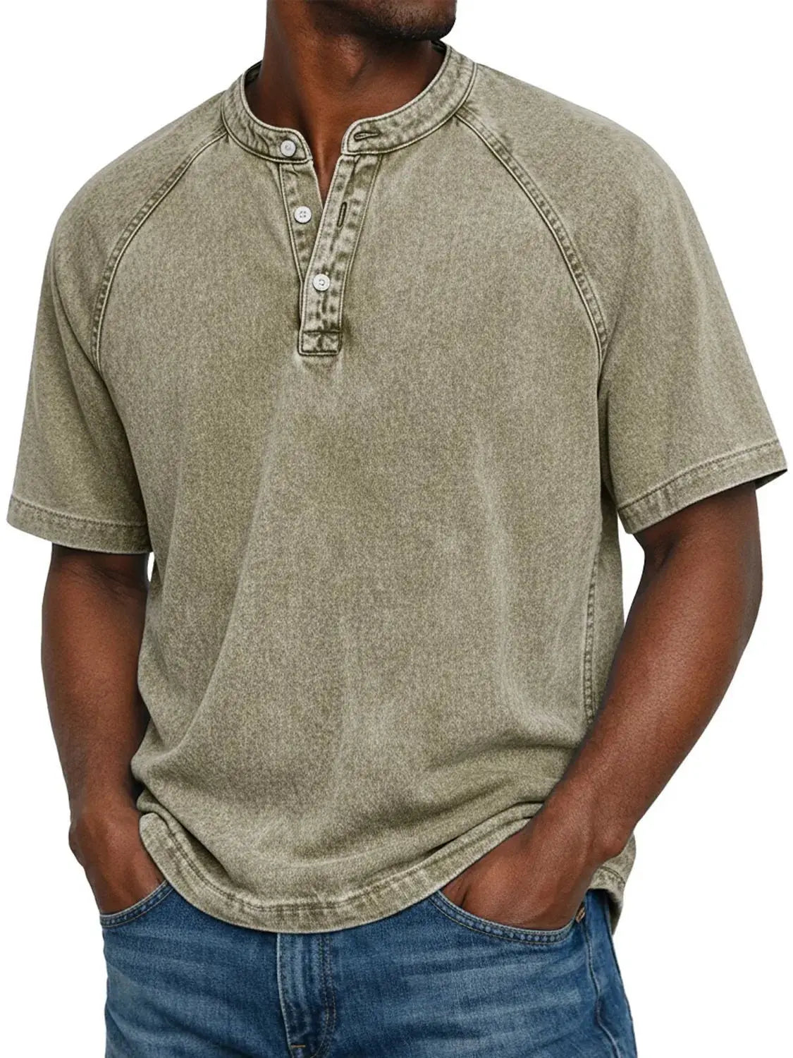 Morae-Amsterdam® | Vintage Mannen Shirt Met Knopen