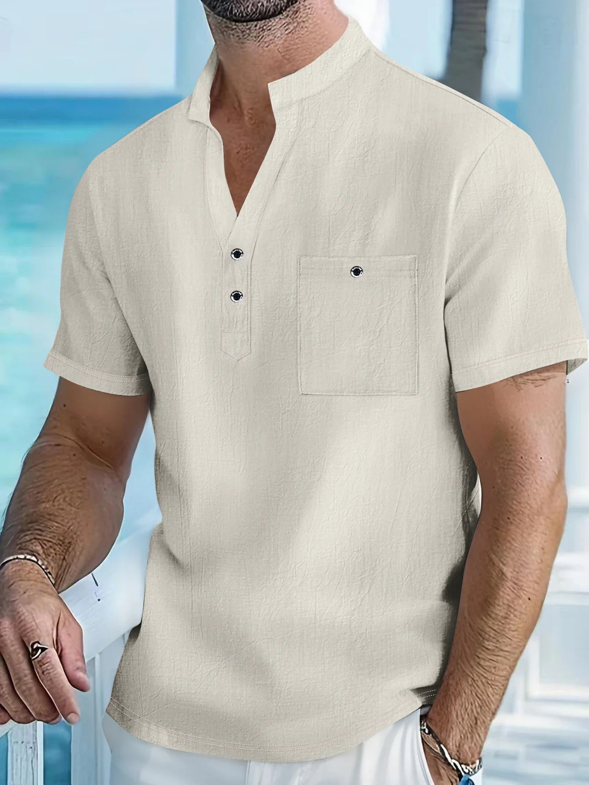 Morae-Amsterdam® | Casual Linnen Heren Overhemd