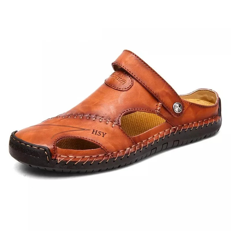 Morae-Amsterdam® | Klassieke Lederen Heren Sandalen