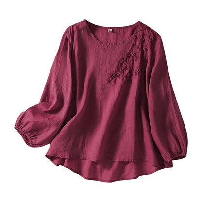 Morae-Amsterdam® | Zomerse Katoenen Damesblouse