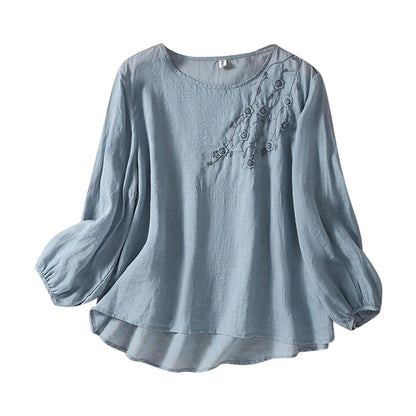 Morae-Amsterdam® | Zomerse Katoenen Damesblouse