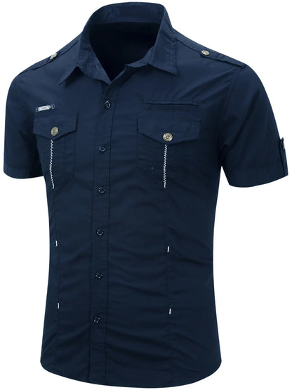 Morae-Amsterdam® | Casual Overhemd Met Korte Mouwen