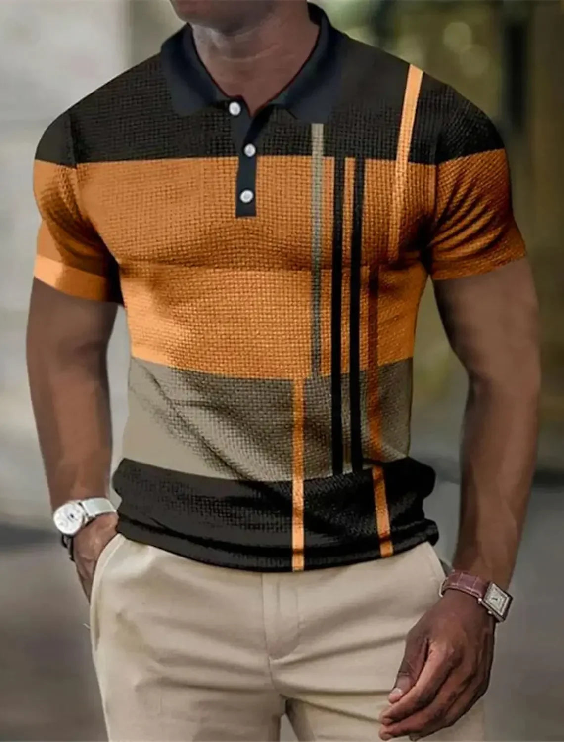 Morae-Amsterdam® | Gestreept Casual Poloshirt