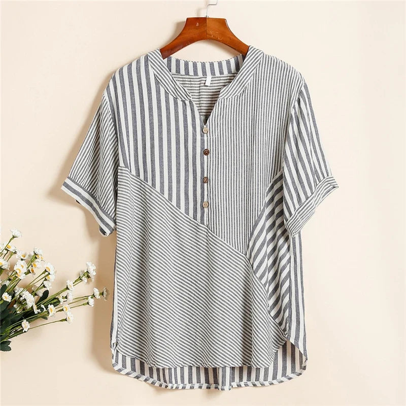 Morae-Amsterdam® | Comfortabele Katoenen Damesblouse