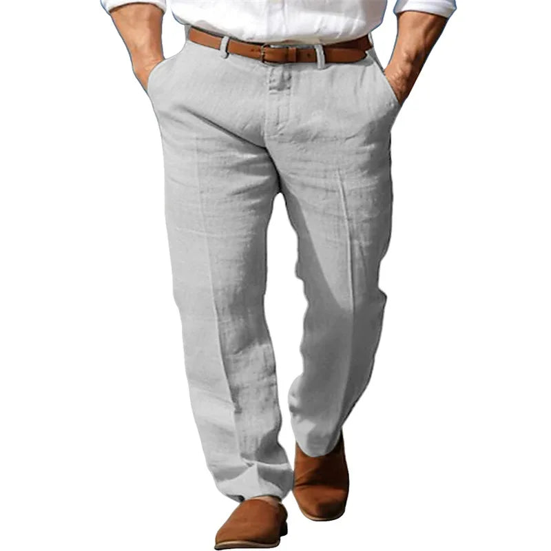 Morae-Amsterdam® | Klassevolle Linnen Heren Broek