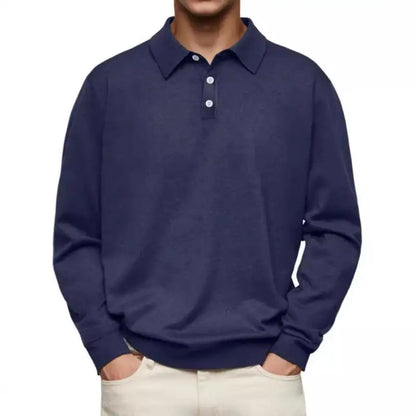 Morae-Amsterdam® | Casual Poloshirt Met Lange Mouwen
