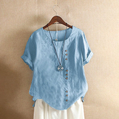 Morae-Amsterdam® | Luchtige en Comfortabele Katoenen Damesblouse