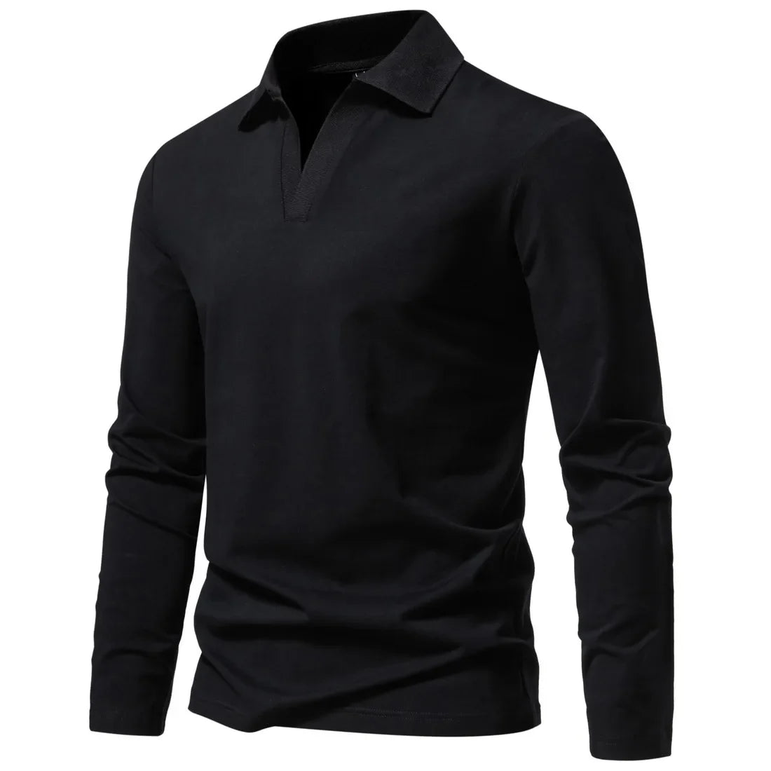 Morae-Amsterdam® | Katoenen Poloshirt Met Lange Mouwen