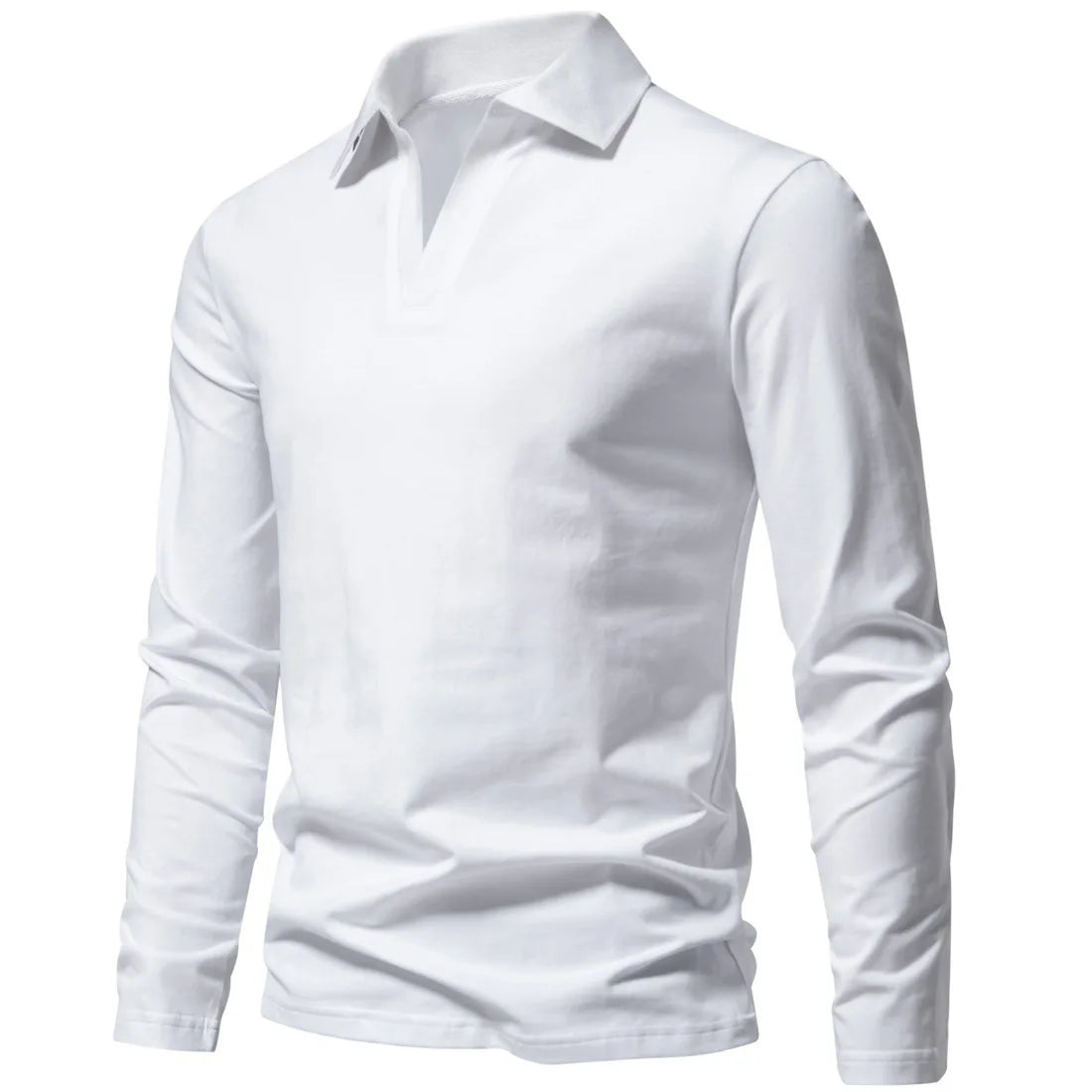 Morae-Amsterdam® | Katoenen Poloshirt Met Lange Mouwen