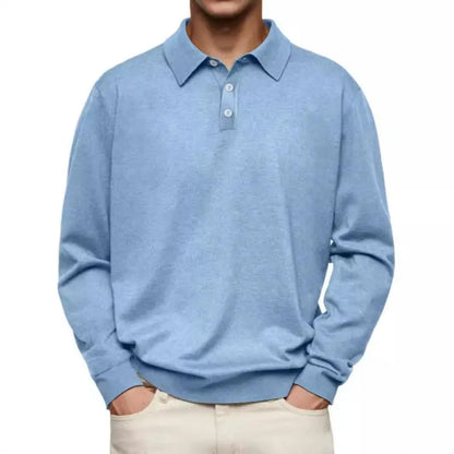 Morae-Amsterdam® | Casual Poloshirt Met Lange Mouwen