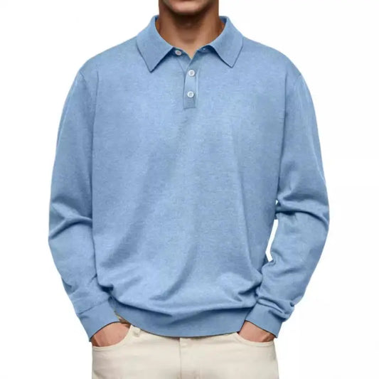 Morae-Amsterdam® | Casual Poloshirt Met Lange Mouwen