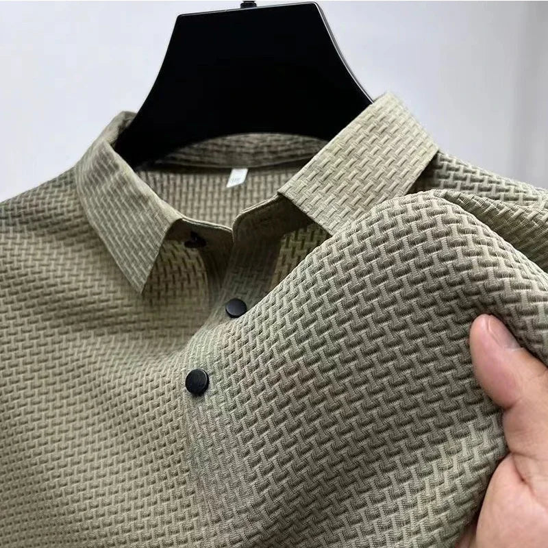 Morae-Amsterdam® | Moderne Structuur Polo – Comfort & Klasse
