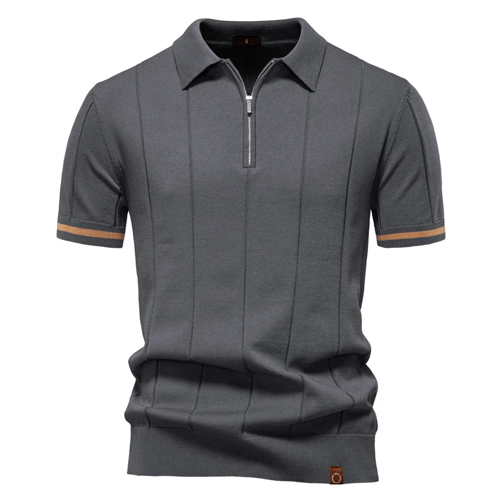 Morae-Amsterdam® | Heren Polo Shirt Met Rits