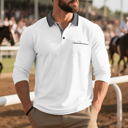 Morae-Amsterdam® | Stijlvol Poloshirt Met Lange Mouwen