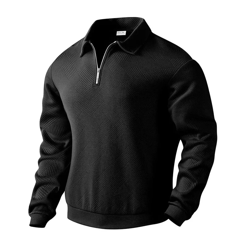 Morae-Amsterdam® | Heren Polo Shirt Met Visgraatpatroon